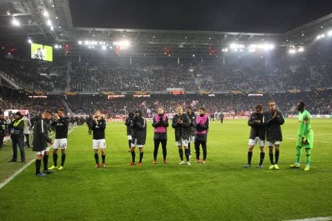 SOCCER - UEFA EL, RBS vs RB Leipzig SALZBURG,AUSTRIA,29.NOV.18 - SOCCER - UEFA Europa League, group stage, Red Bull Salzburg vs RasenBallsport Leipzig. Image shows the team of Leipzig. GEPAxpictures xMathiasxMandl