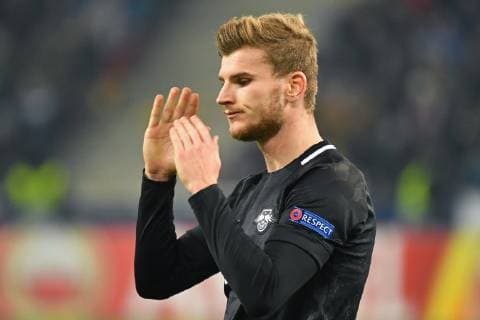 Timo WERNER L disappointment frustration disappointed frustrated dejected disappointed action single picture cut single motif half figure football Europa League group phase group B 5 matchday FC Salzburg SL RB Leipzig L 1 0 at 29 11 2018 stadium Salzburg