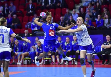 Handball, EM, Damen, Frankreich - Russland NŽe Minko Estelle HANDBALL : Championnat d Europe Feminin 2018 - Nancy 29 11 2018 France Russie, 1ere poule MAO Panoramic 