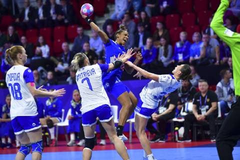 Handball, EM, Damen, Frankreich - Russland Kanor Orlane HANDBALL : Championnat d Europe Feminin 2018 - Nancy 29 11 2018 France Russie, 1ere poule MAO Panoramic 