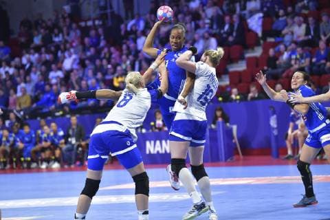 Handball, EM, Damen, Frankreich - Russland Kanor Orlane HANDBALL : Championnat d Europe Feminin 2018 - Nancy 29 11 2018 France Russie, 1ere poule MAO Panoramic 
