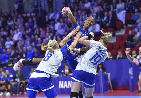 Handball, EM, Damen, Frankreich - Russland Kanor Orlane HANDBALL : Championnat d Europe Feminin 2018 - Nancy 29 11 2018 France Russie, 1ere poule MAO Panoramic 
