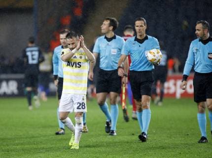 Mathieu Valbuena of Fenerbahce during the UEFA Europa League groupD match between Fenerbahce and Dinamo Zagreb at Ulker Stadium in Istanbul , Turkey on November 29 , 2018. Final Score: Fenerbhace 0 - 0 Dinamo Zagreb 