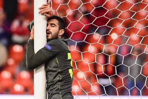 Standard s Konstantinos Kostas Laifis pictured during the match between Belgian soccer team Standard de Liege and Spanish club Sevilla, in Liege, Thursday 29 November 2018 on the fifth day of the UEFA Europa League group stage, in group J. LAURIExDIEFFEMBACQ  x05479673x