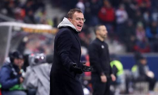 Salzburg RB Leipzig Soccer Euro League Salzburg 29 11 2018 Red Bull Arena Soccer UEFA Europa League Group B 5 Matchday FC Red Bull Salzburg vs. RB Leipzig 1 0 0 0 In the picture head coach Ralf Rangnick RB Leipzig According to UEFA specifications it is forbidden to use or have used photos taken in the stadium and or from the match in the form of sequence pictures and or video-like photo galleries