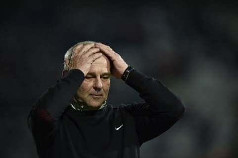 Head Coach PETR RADA (Jablonec) is seen during the UEFA Europa League, Group K, match between FK Jablonec and Stade Rennes FC, in Jablonec nad Nisou, Czech Republic, on November 29, 2018. (CTKxPhoto RadekxPetrasek) CTKPhotoP201811291177401  _PER7407