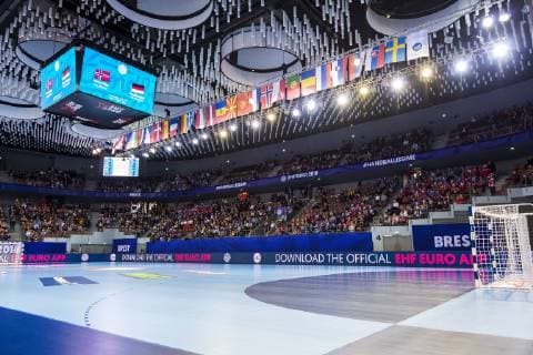 Brest France 01 December 2018 EHF EM 2018 Women Norway vs. Germany Overview Arena Brest Brest Arena Brest France