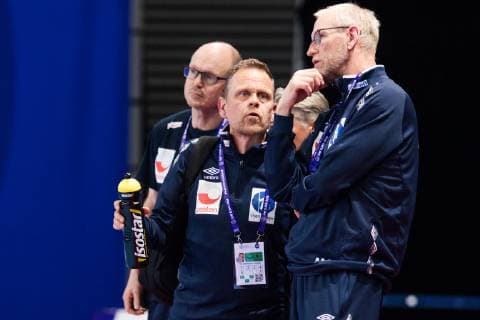 181201 Thorir Hergeirsson, head coach and Mats Olsson, coach, of Norway after the EHF European WomenÕs Handball Championship match between Norway and Germany on December 1, 2018 in Brest. Photo: Fredrik Varfjell BILDBYRN kod FV 150167  Copyright: FREDRIKxVARFJELL BB181201FV027