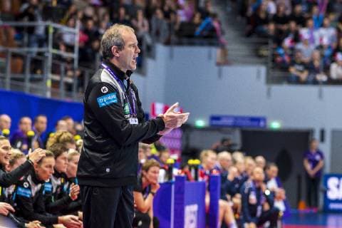 Brest France 01 December 2018 EHF EM 2018 Women Norway vs Germany Coach Henk Groener Germany Brest Arena Brest France