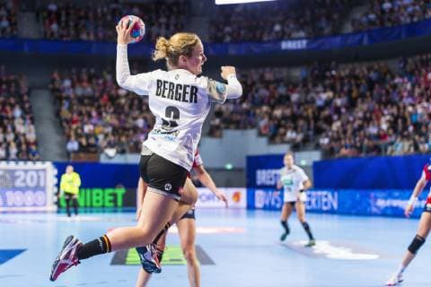 Brest France 01 December 2018 EHF EM 2018 Women Norway vs. Germany Amelie Berger Germany Leverkusen Brest Arena Brest France
