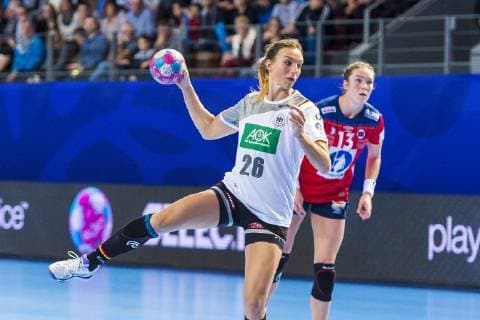 Brest France 01 December 2018 EHF EM 2018 Women Norway vs Germany Angie Geschke Germany Oldenburg Brest Arena Brest France