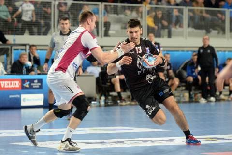 Handball, CL, RK PPD Zagreb - HK Motor Saporischschja PXL_VELUX EHF Champions League, RK PPD Zagreb vs. HC Motor Zaporozhye 01.12.2018., Arena Varazdin, Varazdin, Croatia - VELUX EHF Champions League, Round 10, Group B, RK PPD Zagreb vs. HC Motor Zaporozhye. Ivan Srsen.  VjeranxZganecxRogulja PIXSELL