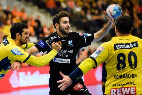 Handball, CL, IFK Kristianstad - Rhein-Neckar Löwen 181201 Kristianstads Marc Canellas under handbollsmatchen i Champions League mellan IFK Kristianstad och Rhein Neckar Löwen den 1 december 2018 i Kristianstad.  Copyright: AvdoxBilkanovic BB181201AB046