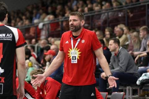 Aaron Ziercke Trainer TuS N Luebbecke TuS N Luebbecke vs. HSG Nordhorn Lingen Handball 2 Bundesliga 01 12 2018 TuS N Luebbecke vs. HSG Nordhorn Lingen Handball 2 Bundesliga 01 12 2018 Luebbecke Copyright: xEibner Jan_Strohdiekx EP_JSK