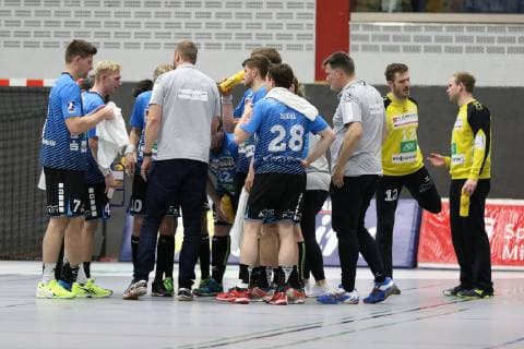 Time-out HSG Nordhorn Lingen TuS N Luebbecke vs HSG Nordhorn Lingen Handball 2 Bundesliga 01 12 2018 TuS N Luebbecke vs HSG Nordhorn Lingen Handball 2 Bundesliga 01 12 2018 Luebbecke Copyright: xEibner Jan_Strohdiekx EP_JSK