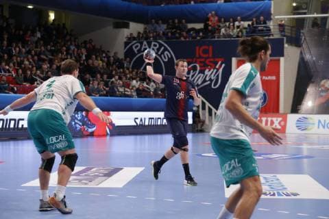 Sander Sagosen (psg) HANDBALL : Velux EHF Champions League - Paris vs Skjern- Paris - 01 12 2018 StephenCaillet Panoramic 