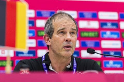 Brest France 01 December 2018 EHF EM 2018 Women Norway vs Germany Coach Henk Groener Germany Brest Arena Brest France
