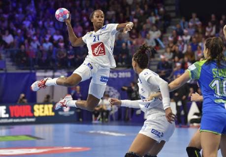 Kanor Orlane HANDBALL : Championnat d Europe Feminin 2018 - Nancy 02 12 2018 - France vs Slovenie - 1er Tour MAO Panoramic 