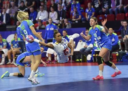 Kanor Orlane HANDBALL : Championnat d Europe Feminin 2018 - Nancy 02 12 2018 - France vs Slovenie - 1er Tour MAO Panoramic 
