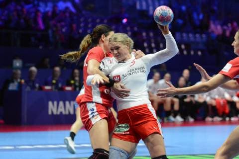 Sarah Iversen (Danemark) HANDBALL : Pologne vs Danemark - Euro 2018 Feminin - Nantes - 02 12 2018 RonanHoussin Panoramic 