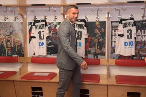 Handball WM 2019 Ambassador Lukas Podolski Press conference 03 12 2018 Lanxessarena Köln