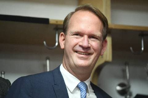 Handball WM 2019 B Stefan Löcher managing director Lanxessarena press conference Handball is coming home 03 12 2018 Lanxessarena Köln