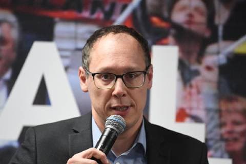 Handball WM 2019 Mark Schober DHB Chairman of the Executive Board Press conference Handball is coming home 03 12 2018 Lanxessarena Köln