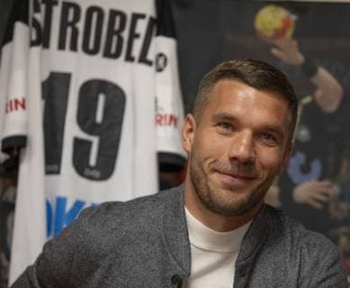 Press Conference Handball WM 2019 Cabin Lanxess Arena Cologne Germany Date 03 12 2018 Lukas Podolski