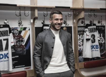 Press Conference Handball WM 2019 Cabin Lanxess Arena Cologne Germany Date 03 12 2018 Lukas Podolski