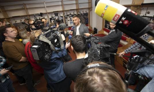 Press Conference Handball WM 2019 Cabin Lanxess Arena Cologne Germany Date 03 12 2018 Lukas Podolski