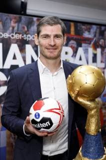 Henning Fritz at the press conference for the Handball World Cup 2019 Handball Is Coming Home in the 2007 World Cup booth in the Lanxess Arena Cologne 03 12 2018 Foto:xC.xHardtx xFuturexImage