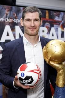 Henning Fritz at the press conference for the Handball World Cup 2019 Handball Is Coming Home in the 2007 World Cup booth in the Lanxess Arena Cologne 03 12 2018 Foto:xC.xHardtx xFuturexImage
