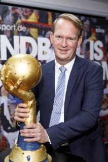 Stefan Löcher at the press conference for the Handball World Cup 2019 Handball Is Coming Home in the World Cup booth of 2007 in the Lanxess Arena Cologne 03 12 2018 Foto:xC.xHardtx xFuturexImage