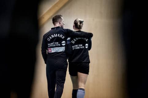 Handball, EM Damen, Dänemark Training Sarah Iversen og landstraener Klavs Bruun Joergensen gaar lang tid sammen under traeningen i Nantes, Frankrig, mandag den 3 december 2018. , Nantes Denmark  Copyright: Scanpix LiselottexSabroex cop103 spdk20181203-183827-L