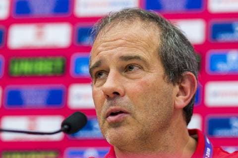 Handball Women European Championship Germany Romania Preliminary Round Group D 2 Matchday in the Brest Arena Coach Henk Groener Germany Brest Arena Brest France