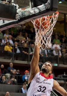 Germany Ludwigsburg MHP Arena 03 12 2018 Basketball DBB Deutscher Basketball Bund Men 10 Matchday Nationalteam WM Qualification Qualification Germany Estonia FIBA Basketball World Cup 2019 Qualifier Game Germany v Estonia Picture ggf v l n r Johannes Thiemann Germany Germany 32 Copyright: Fotograf:xVolkerxDanzerx+++xAgenturxHMBxMedia HeikoxBecker