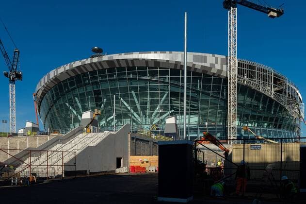 current state of outside building work on the Tottenham Hotspur Stadium Update at High Road, White Hart Lane, London, England on 4 December 2018. Copyright: xVincexxMignottx PMI-2460-0020
