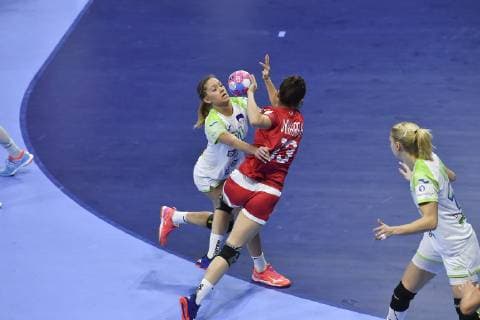 Vyakhireva Anna HANDBALL : Championnat d Europe Feminin 2018 - Nancy 04 12 2018 - Russie vs Slovenie - 1er Tour MAO Panoramic 