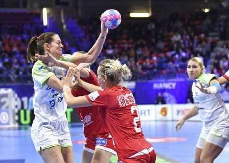 Gros Ana HANDBALL : Championnat d Europe Feminin 2018 - Nancy 04 12 2018 - Russie vs Slovenie - 1er Tour MAO Panoramic 
