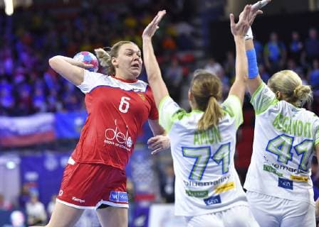 Kochetova Anna HANDBALL : Championnat d Europe Feminin 2018 - Nancy 04 12 2018 - Russie vs Slovenie - 1er Tour MAO Panoramic 