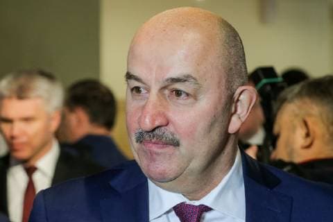MOSCOW, RUSSIA â€“ DECEMBER 4, 2018: Russian national football team head coach Stanislav Cherchesov at a ceremony to present the 2018 Russian national prize at the office of the Ministry of Sport of Russia. Vladimir Gerdo TASS  TS099C96