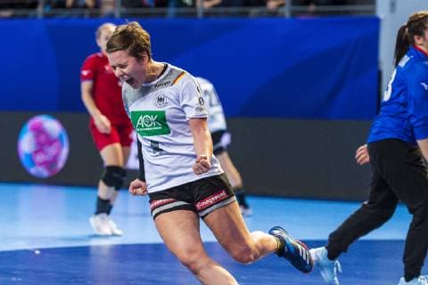 Handball Women European Championship Germany Czech Republic preliminary round Group D 3 Matchday in the Brest Arena Alina Grijseels Germany Dortmund Brest Arena Brest France