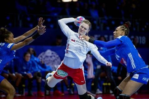 Danmarks Anne Mette Hansen under EM campaign mellem Frankrig Danmark in Nantes Torsdag 6 december 2018 Nantes Denmark  Copyright: Scanpix LiselottexSabroex COP107 spdk20181206-184137-L