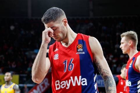 Munich Germany 06 12 2018 Basketball Euro League Round 11 FC Bayern Munich Khimki Moscow Region Stefan Jovic FCB watches DeFodi507