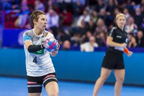Handball Women European Championship Spain Germany Main Round Group 2 1 Matchday at the Palais des Sports Alina Grijseels Germany Dortmund Nancy Palais des Sports Jean Weille France