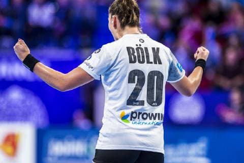 Handball Women European Championship Spain Germany Main Round Group 2 1 Matchday at the Palais des Sports Emily Boelk Bölk Germany Thueringer HC Nancy Palais des Sports Jean Weille France