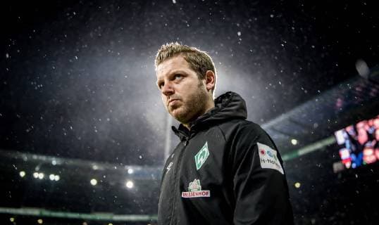 7 December 2018 Bremen Weserstadion Soccer 1 Bundesliga 14 Matchday SV Werder Bremen Fortuna Duesseldorf Bremen Coach Florian Kohfeldt DFL REGULATIONS PROHIBIT ANY USE OF PHOTOGRAPHS AS IMAGE SEQUENCES AND OR QUASI VIDEO