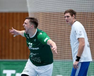 Germany Würzburg s Oliver Arena 08 12 2018 Handball 2 Bundesliga DJK Rimpar Wölfe TSV Bayer Dormagen Picture v l Patrick Schmidt DJK Rimpar Wölfe 17 Copyright: HMBxMedia xHeikoxBecker