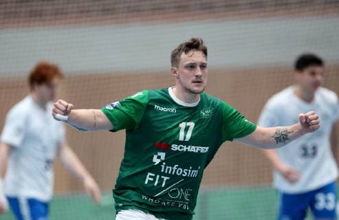 Germany Würzburg s Oliver Arena 08 12 2018 Handball 2 Bundesliga DJK Rimpar Wölfe TSV Bayer Dormagen Picture v l Patrick Schmidt DJK Rimpar Wölfe 17 Copyright: HMBxMedia xHeikoxBecker