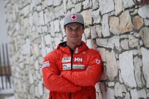 ALPINE SKIING - FIS WC Val d Isere VAL D ISERE,FRANCE,08.DEC.18 - ALPINE SKIING - FIS World Cup, giant slalom, men. Image shows Morgan Megarry (CAN). GEPAxpictures xMathiasxMandl